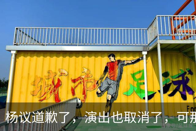 杨议道歉了，演出也取消了，可那句，“误会”，什么都没解决